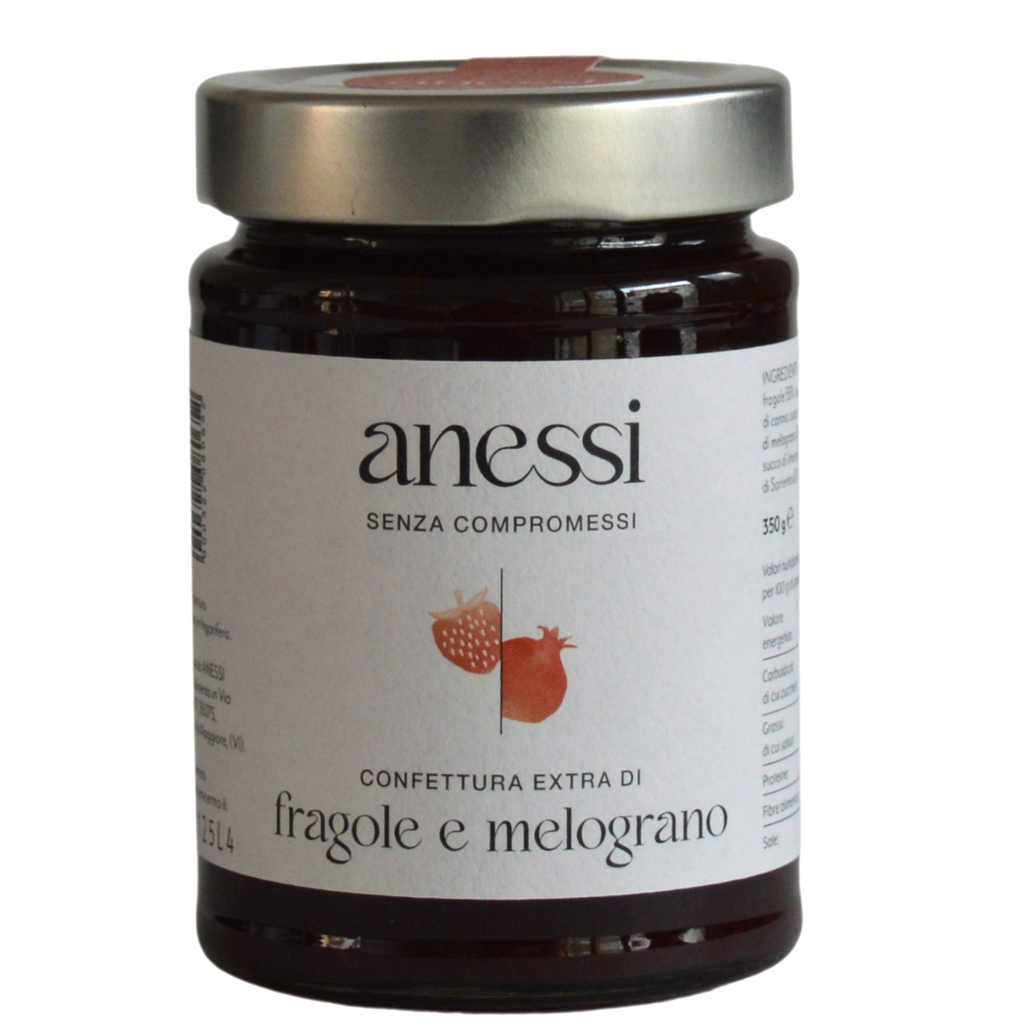 Confettura extra di fragole e melograno - 3 vasetti