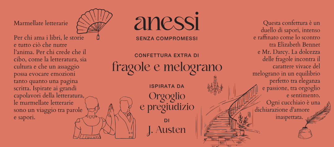 Confettura extra di fragole e melograno – Ispirata a Orgoglio e pregiudizio di Jane Austen