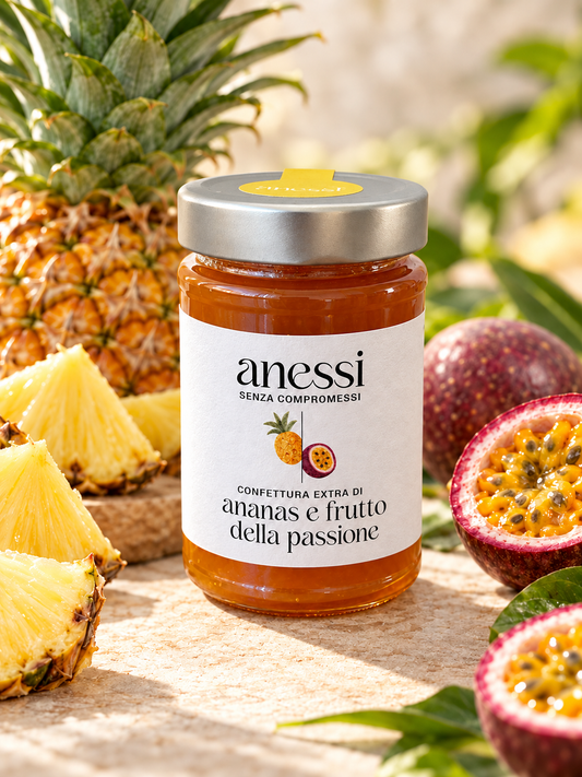 Confettura extra di ananas e frutto della passione