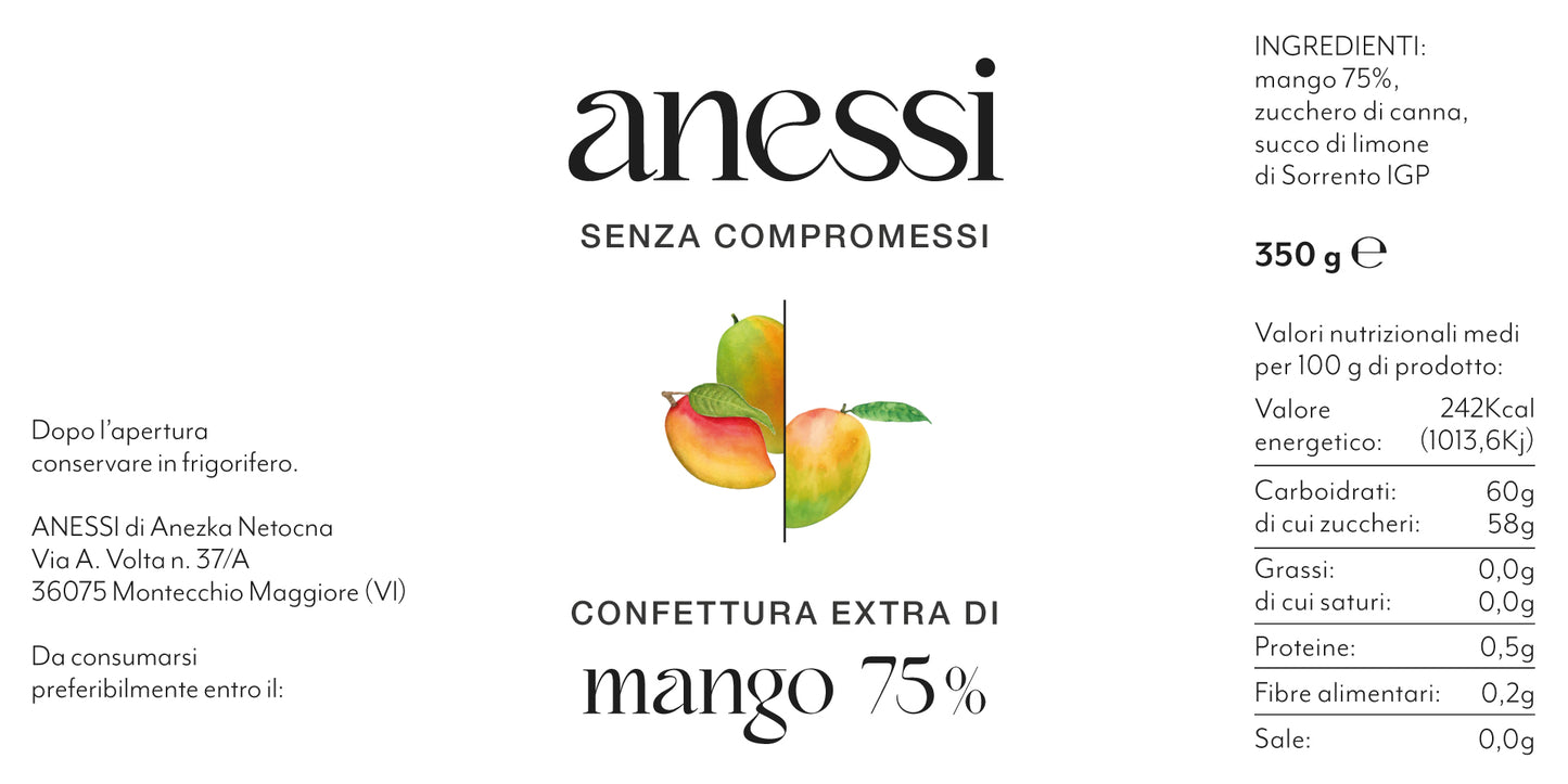 Mango extra jam 75%
