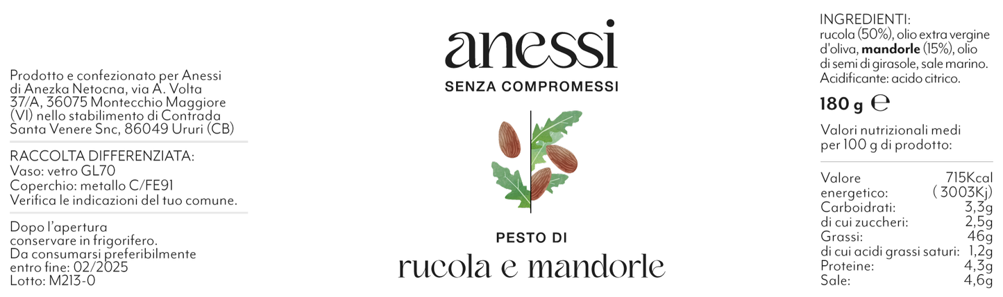 Rucola-Mandel-Pesto 180 g 