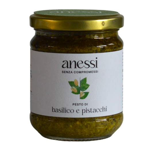 Pesto aus Basilikum und Pistazien 180 g 