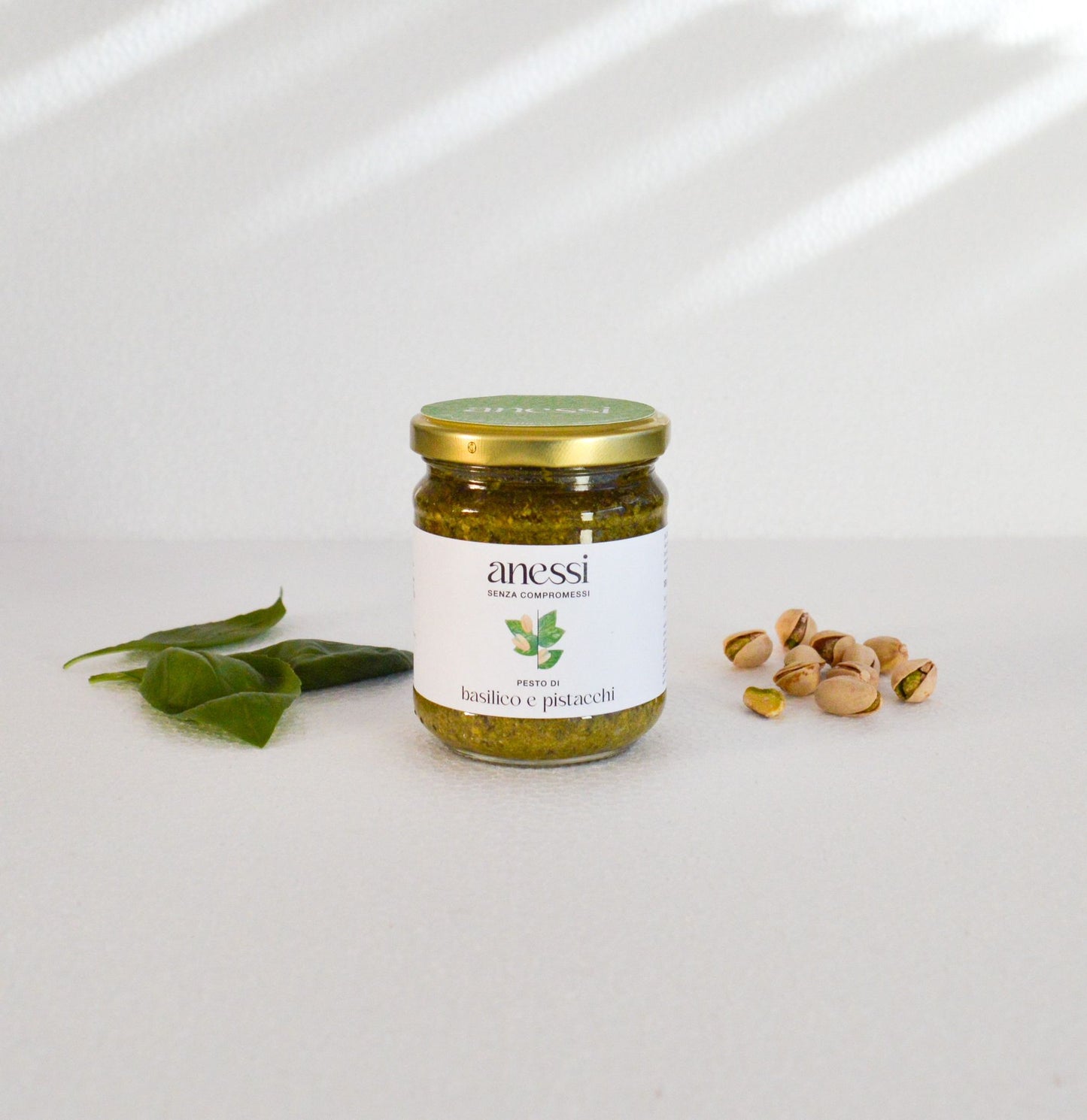 Pesto aus Basilikum und Pistazien 180 g 